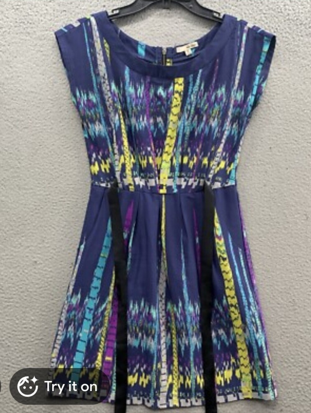 BeBop Blue Printed Dress